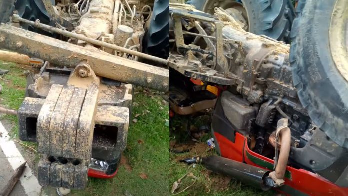 রাঙ্গামাটি, ট্রাক্টর, উল্টে, শ্রমিক, চালক