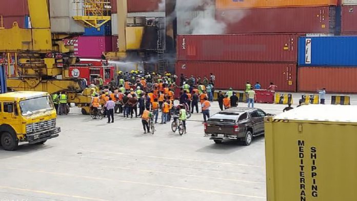 ctg fire চট্টগ্রাম বন্দর