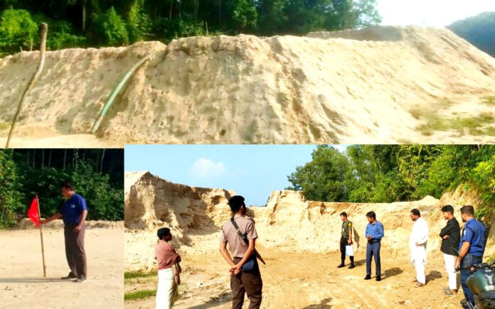 লোহাগাড়ায় অবৈধ বালু উত্তোলনে ইউএনওর অভিযান, ৬০হাজার ঘনফুট বালু জব্দ